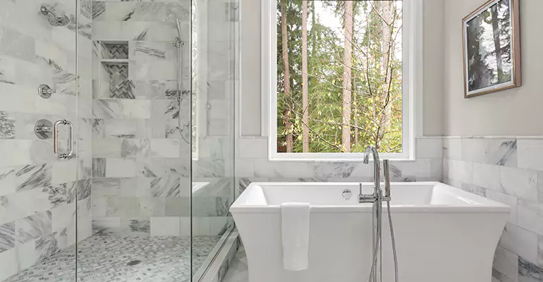 Bathtub to Tile Shower Conversion in Dover